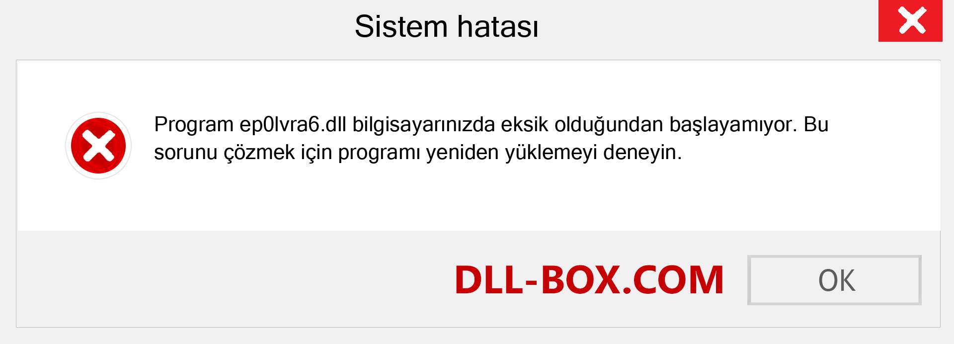 ep0lvra6.dll dosyası eksik mi? Windows 7, 8, 10 için İndirin - Windows'ta ep0lvra6 dll Eksik Hatasını Düzeltin, fotoğraflar, resimler